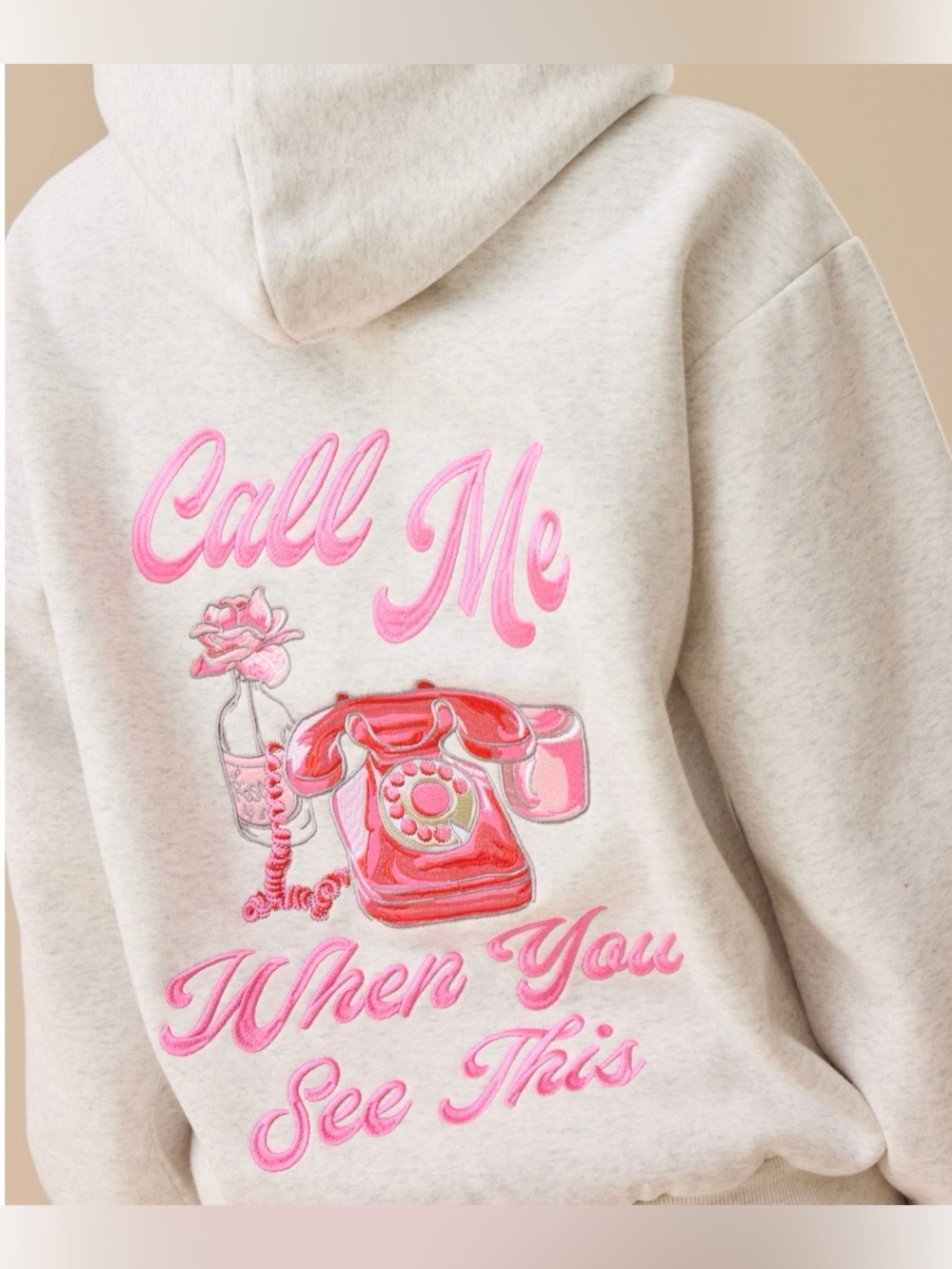 NEW Altar’d State Miss You Embroidered Hoodie Sweatshirt Size Medium NWT